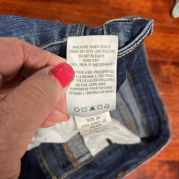 Joe’s “Jackie” Womens Jeans 29 Dark Wash Skinny Crop Button/Zip Fly Pockets EUC - Picture 11 of 16